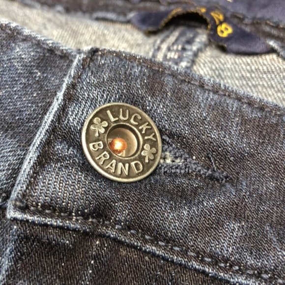 LIKE NEW VINTAGE LUCKY BRAND LOLITA SKINNY JEANS 6/28x29 🍀 - Picture 9 of 12